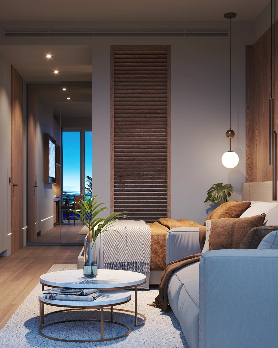A VIDA studio stay with sleeping and sitting space